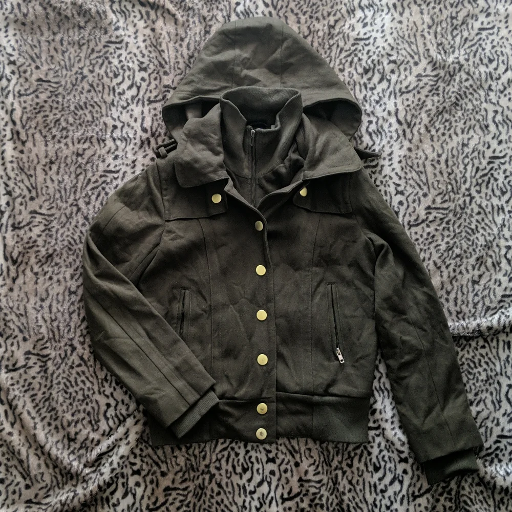 Wool bomber coat - Picture 2 of 10